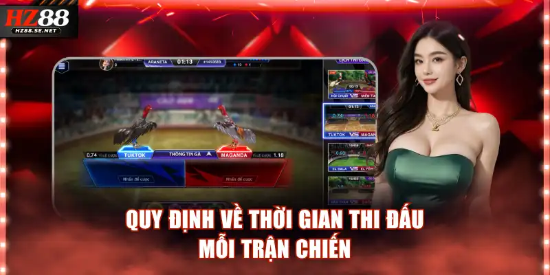 Quy định về thời gian thi đấu mỗi trận chiến